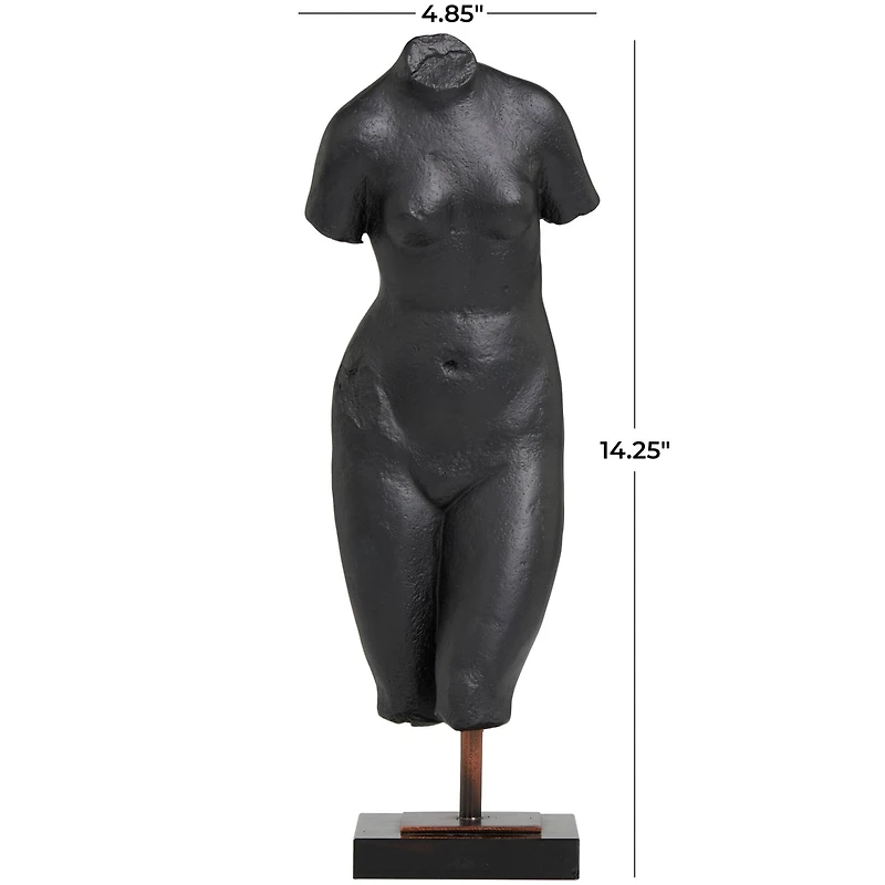 14.25" Half Body Decorative Sculpture