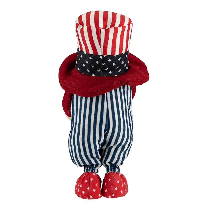 12.2" Patriotic Heart 4th of July Americana Gnome