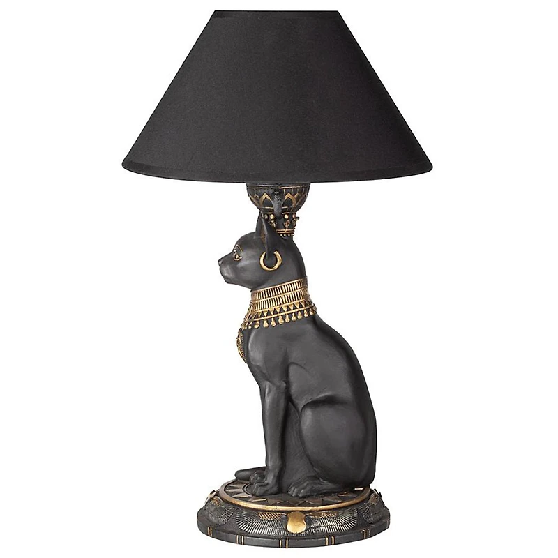 Design Toscano 16.5" Royal Cat Goddess Bastet Sculptural Table Lamp