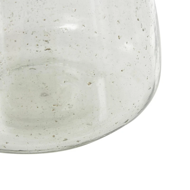 16.5" Clear Speckled Glass Vase
