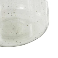 16.5" Clear Speckled Glass Vase