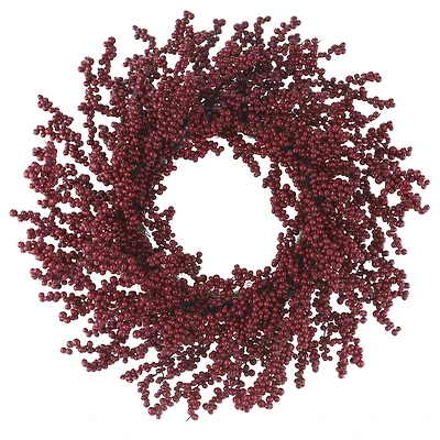 22" Dark Red Berry Wreath by Ashland®