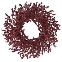 22" Dark Red Berry Wreath by Ashland®