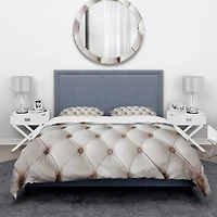 Designart 'Diamond Shaped Leather Couch' Modern & Contemporary Bedding Set