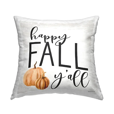 Stupell Industries Happy Fall Y'all Throw Pillow