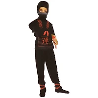 Small Red & Black Ninja Boy's Costume