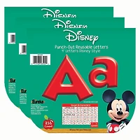 Eureka® Mickey Mouse Clubhouse® Mickey Red Deco 4" Letters, 3 Packs of 648