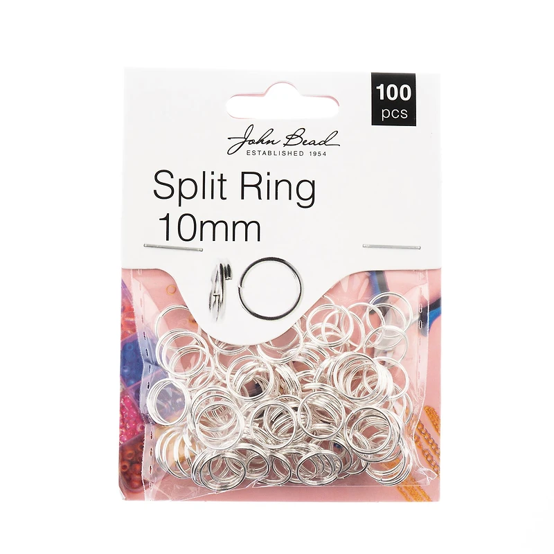 John Bead Must Have Findings 10mm Split Rings, 100ct.