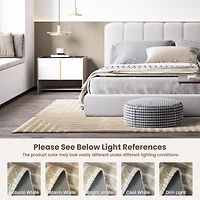 Glitzhome® 5ft. x 8ft. Ivory & Tan Geometric Shag Area Rug