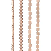 Matte Rose Gold Hematite Mix Beads by Bead Landing™