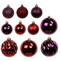 44 Pack 44mm & 120mm Dark Red Shatterproof Ball Ornaments by Ashland®