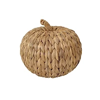 Natural Woven Water Hyacinth Pumpkin Tabletop Décor by Ashland