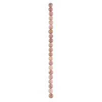 Pink Rhodonite Faceted Coin Beads, 8mm by Bead Landing™