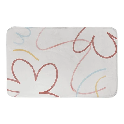 Retro Flowers Bath Mat