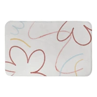 Retro Flowers Bath Mat
