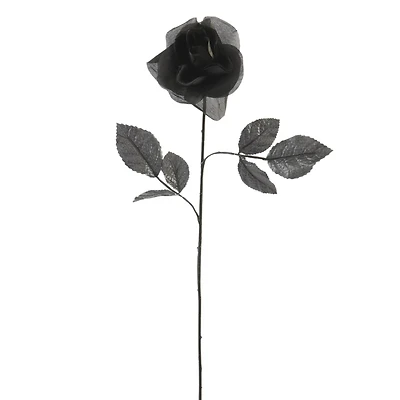 Black Open Rose Stem by Ashland™