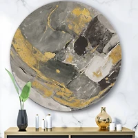 Designart - Marble Gold and Black II