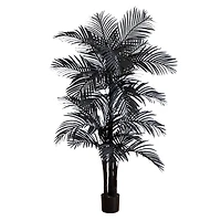 6ft. Artificial Halloween Black Golden Cane Tree