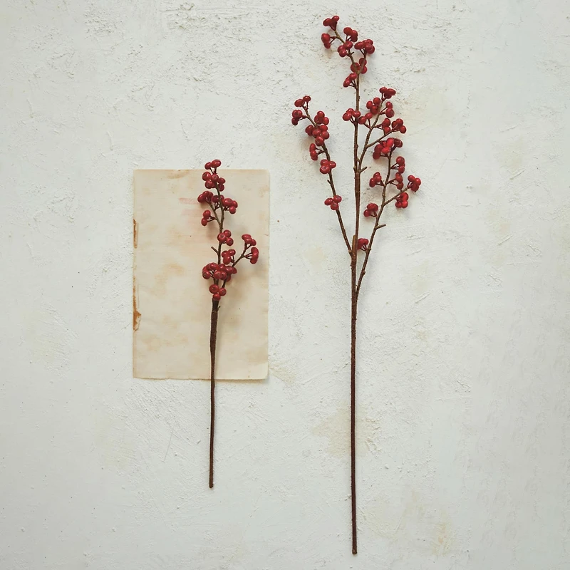 Hello Honey® 36" Red Long Faux Berry Stem