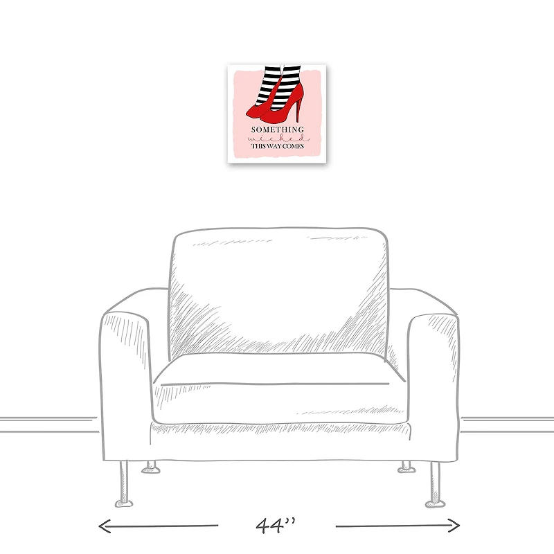 Something Wicked Red Heels Canvas Wall Art