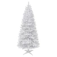 7ft. Unlit White Carson Artificial Pine Christmas Tree