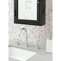 InHome Hexagon Marble Peel & Stick Backsplash Tiles
