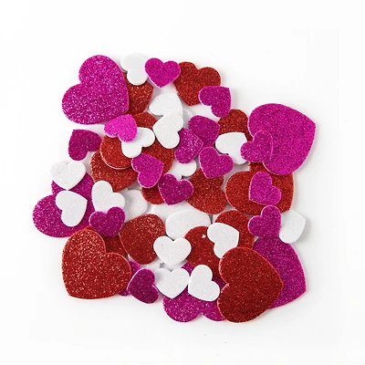 Foam Glitter Heart Stickers by Creatology™