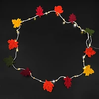 20ct. Warm White LED Felt Leaf String Lights by Ashland®