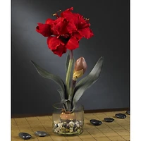 20'' Amaryllis in Round Vase