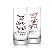 JoyJolt® Star Wars™ 14.2oz. New Hope Darth Vader Red Lightsaber Tall Drinking Glass, 2ct.