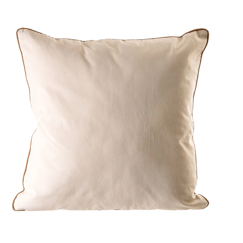 Glitzhome® Cotton Embroidered Pumpkin Pillow Cover