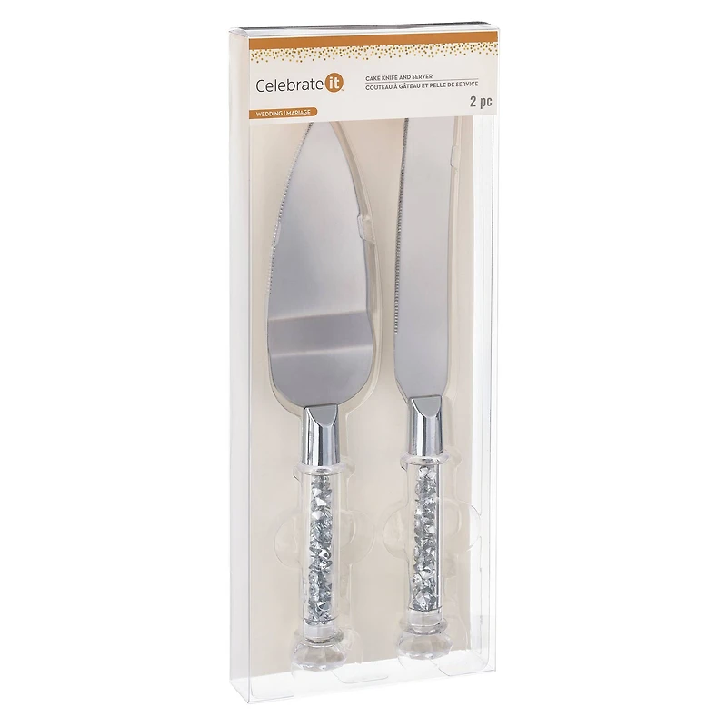 Bling Wedding Cake Knife Set by Celebrate It™