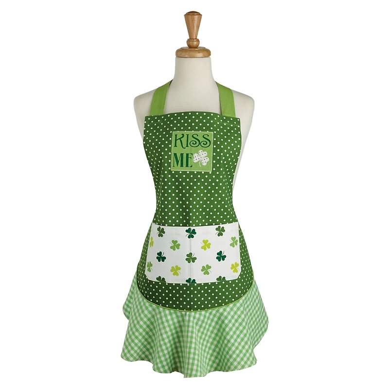 DII® Kiss Me St Patty's Day Ruffle Apron