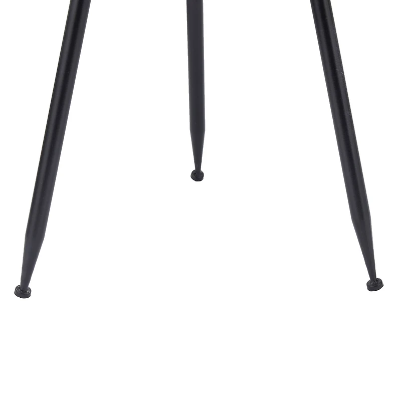 Set of 2" Black Metal Modern Planter, 20" x 20" x 20"