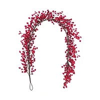 Glitzhome® 6ft Christmas Red Berries Garland