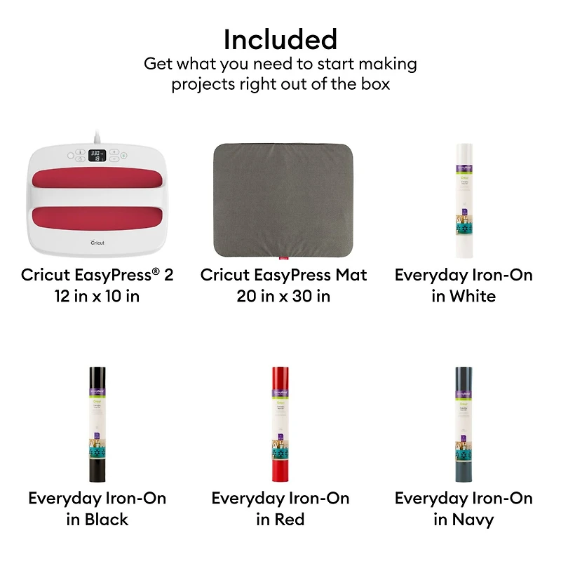 Cricut EasyPress® 2 12" x 10" Starter Kit