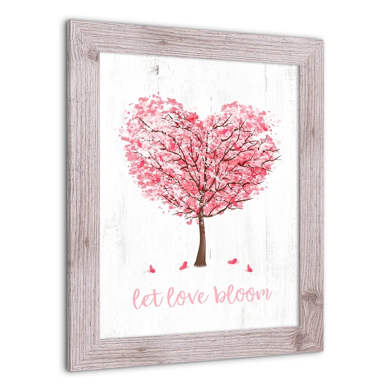 Blooming Love Tree 16" x 20" Western White Framed Print