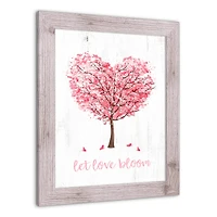 Blooming Love Tree 16" x 20" Western White Framed Print