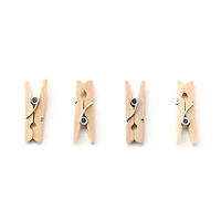 12 Packs: 50 ct. (600 total) Tiny Wood Clothespins by Creatology™