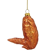 4.5" Glitter Glass Buffalo Chicken Wing Ornament