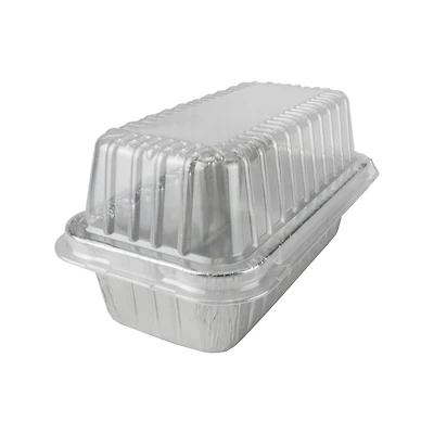 Silver Lining by Durable Packaging Foil Loaf Pans with Lids, 2ct.