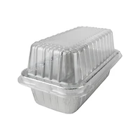 Silver Lining by Durable Packaging Foil Loaf Pans with Lids, 2ct.