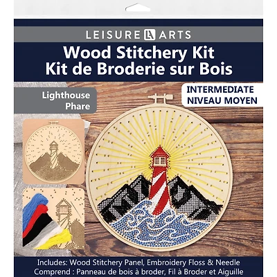 Leisure Arts® Intermediate Lighthouse Wood Stitchery Kit