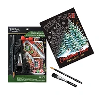 Brea Reese™ 6" x 8" Chillin' at Christmas Scratch Art Paper Pad