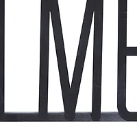 46" Black Coffee Time Iron Wall Sign