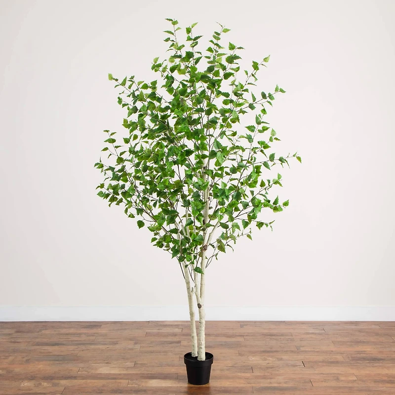 8ft. Artificial Birch Tree with Real Touch Leaves