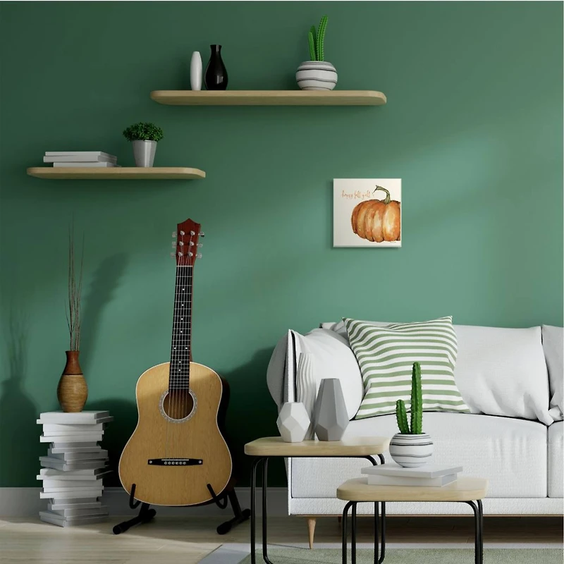 Stupell Industries Happy Fall Yall Autumn Pumpkin Seasonal Design,12" x 12"