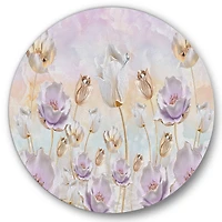 Designart - Blossoming Flowers In Pastel Tones