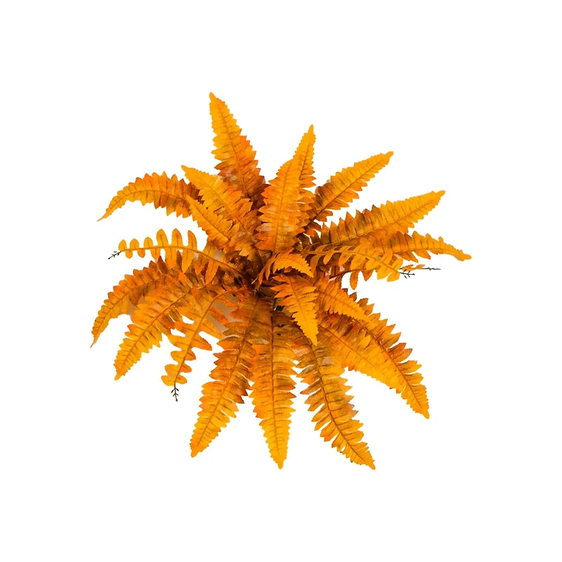 19in. Autumn Artificial Fall Boston Fern - Set of 6