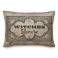 Witches Brew Label 2 14" x 20" Throw Pillow